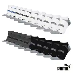 Costco Puma Men's No Show Sock 10 Pack in 2 Colours & 2 Sizes offer