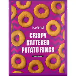 Iceland Iceland Crispy Battered Potato Rings 400g offer