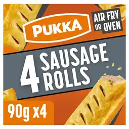 Iceland Pukka 4 Sausage Rolls 360g offer