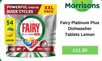 Fairy platinum plus dishwasher tablets lemon