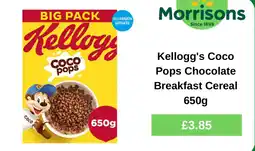 Morrisons Kellogg's Coco Pops Chocolate Breakfast Cereal offer