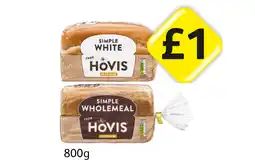 Londis Hovis Simply White, Wholemeal offer