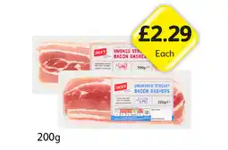 Londis Jack's Streaky Bacon Rashers Smoked, Unsmoked offer