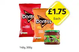 Londis Doritos Chilli Heatwave, Tangy Cheese, Mild Salsa offer