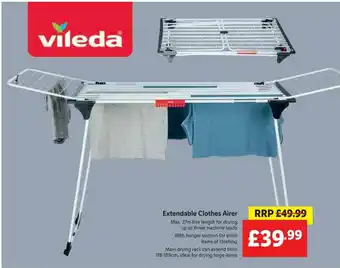 Lidl Extendable Clothes Airer offer