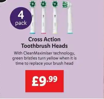 Lidl Cross Action Toothbrush Heads offer