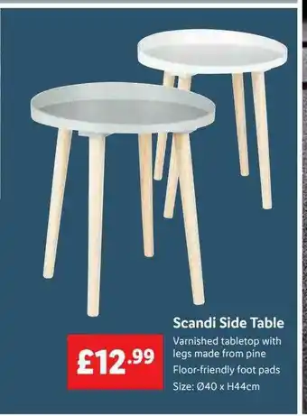 Lidl Scandi Side Table offer