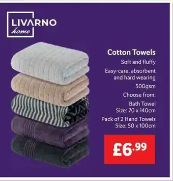 Lidl Cotton Towels offer
