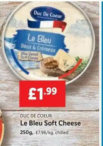 Lidl Le Bleu Soft Cheese offer