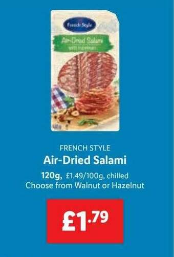 Lidl Air-dried Salami offer