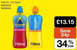 Booker Wholesale Lucozade Sport offer