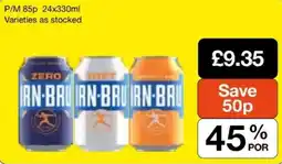 Booker Wholesale Irn-Bru offer