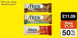 Booker Wholesale Trek protein bars offer