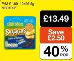 Booker Wholesale Dairdea snackers offer