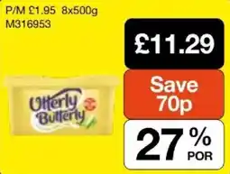 Booker Wholesale Utterly Butterly offer