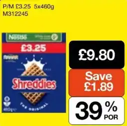 Booker Wholesale Nestle shreddies offer