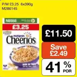 Booker Wholesale Nestle cheerios offer