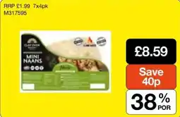 Booker Wholesale Clay Oven mini naans offer