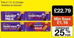 Booker Wholesale Cadbury dairy milk offer