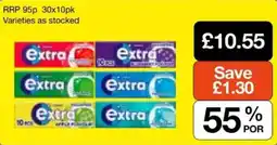 Booker Wholesale Extra gum offer