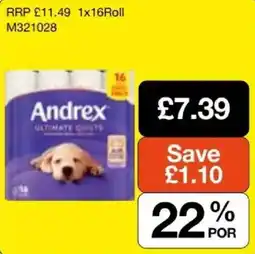 Booker Wholesale Andrex ultimate quilts offer