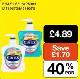 Booker Wholesale Carex hand wash offer