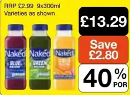 Booker Wholesale Naked juice offer