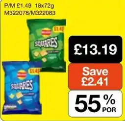 Booker Wholesale Walkers squares offer