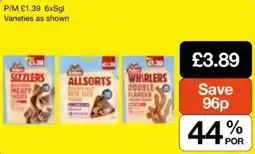 Booker Wholesale Whiskas sizzlers allsorts whirlers offer