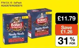 Booker Wholesale Bakers meaty meals offer