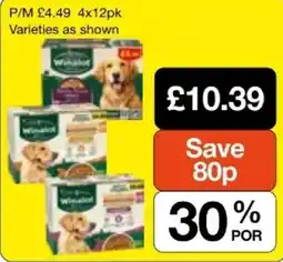 Booker Wholesale Winnafood dog food offer