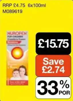 Booker Wholesale Nurofen for children offer