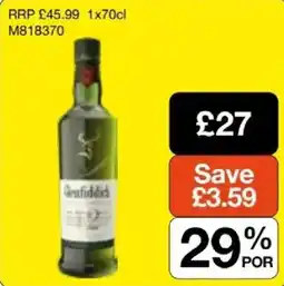 Booker Wholesale Glenfiddich offer