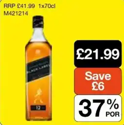 Booker Wholesale Johnnie Walker Black Label offer