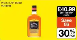 Booker Wholesale White Mackay offer