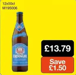 Booker Wholesale Erdinger beer offer