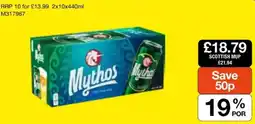 Booker Wholesale Mythos offer