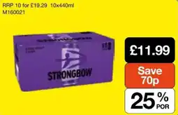 Booker Wholesale Strongbow offer