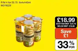 Booker Wholesale Strongbow cider offer