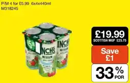 Booker Wholesale Inch's medium apple cider offer