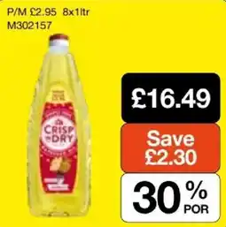 Booker Wholesale Crisp and Dry offer