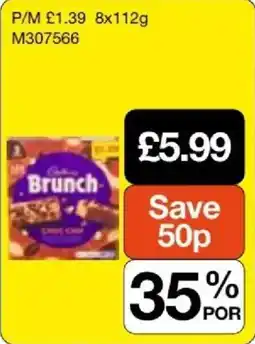 Booker Wholesale Cadbury brunch offer