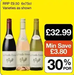 Booker Wholesale La Vieille Ferme wine offer