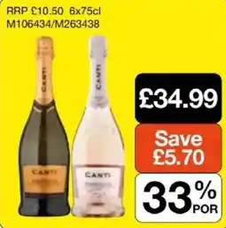 Booker Wholesale Canti sparkling wine offer