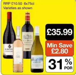 Booker Wholesale Calle's wine offer
