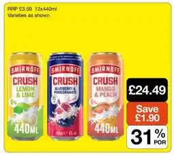 Makro Smirnoff Crush 12x440ml offer
