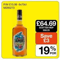 Makro Lamb's Spiced Rum offer