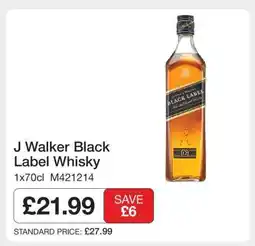 Makro J Walker Black Label Whisky offer