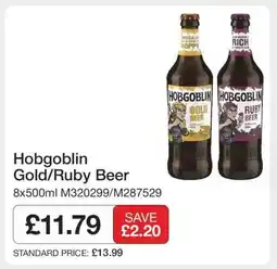 Makro Hobgoblin Gold/Ruby Beer offer