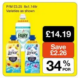 Makro Fairy & Lenor Varieties offer